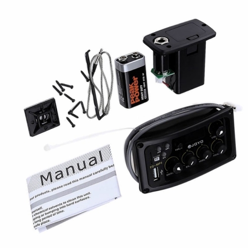 Joyo EQ - MP3 LCD Digital 3 Band EQ USB Pickup Preamp with Tuner Ekolayzer